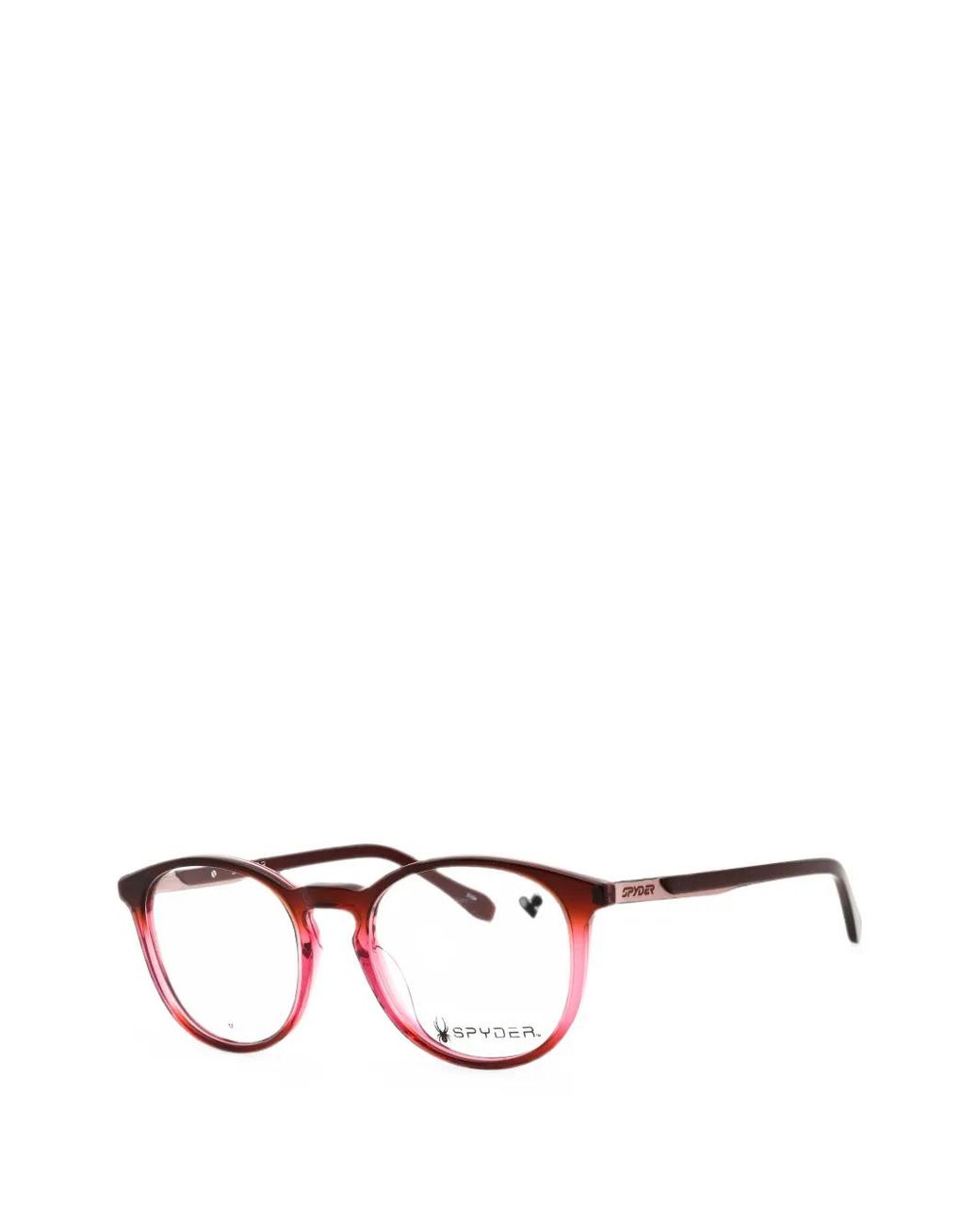 Spyder Red Round-Frame Glasses for men
