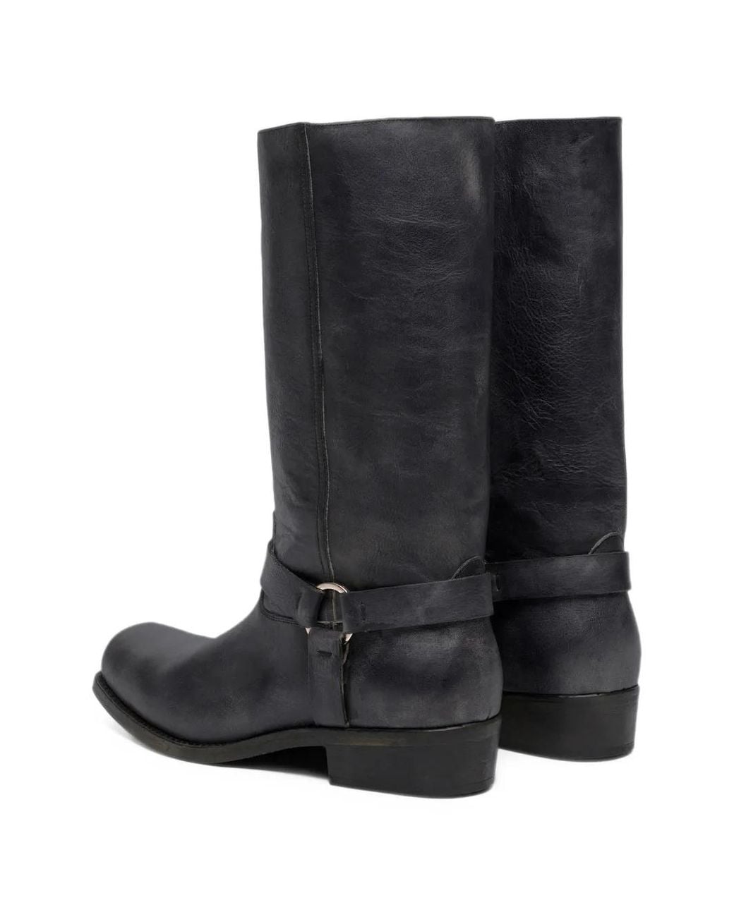 Golden Goose Deluxe Brand Black High Biker Boots for men