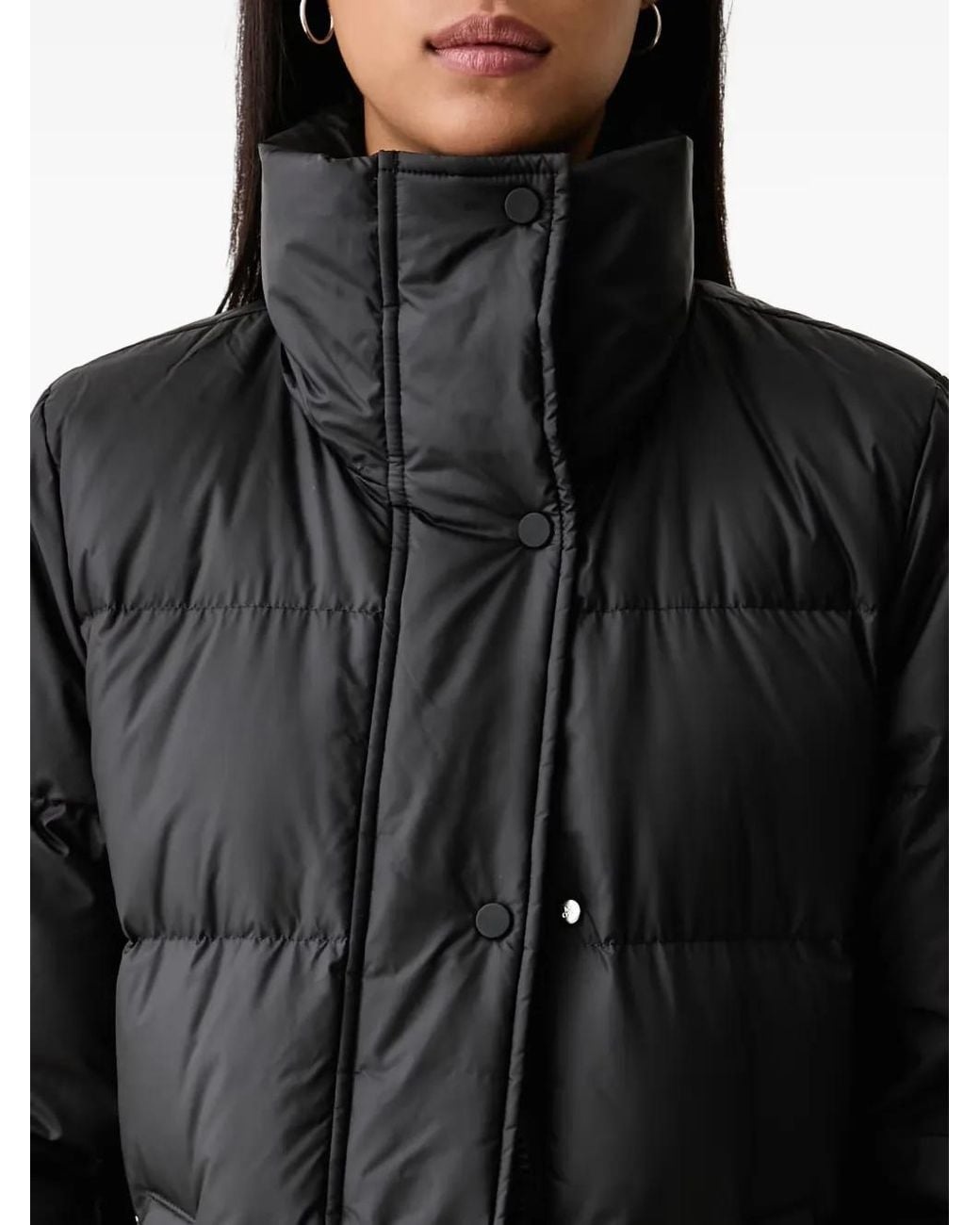 Marc O' Polo Black Quilted Hooded Jacket