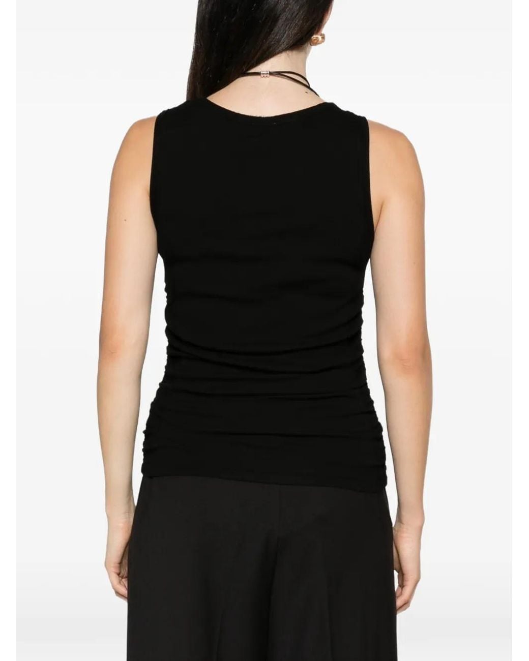 Bobi Black Ribbed Tank Top