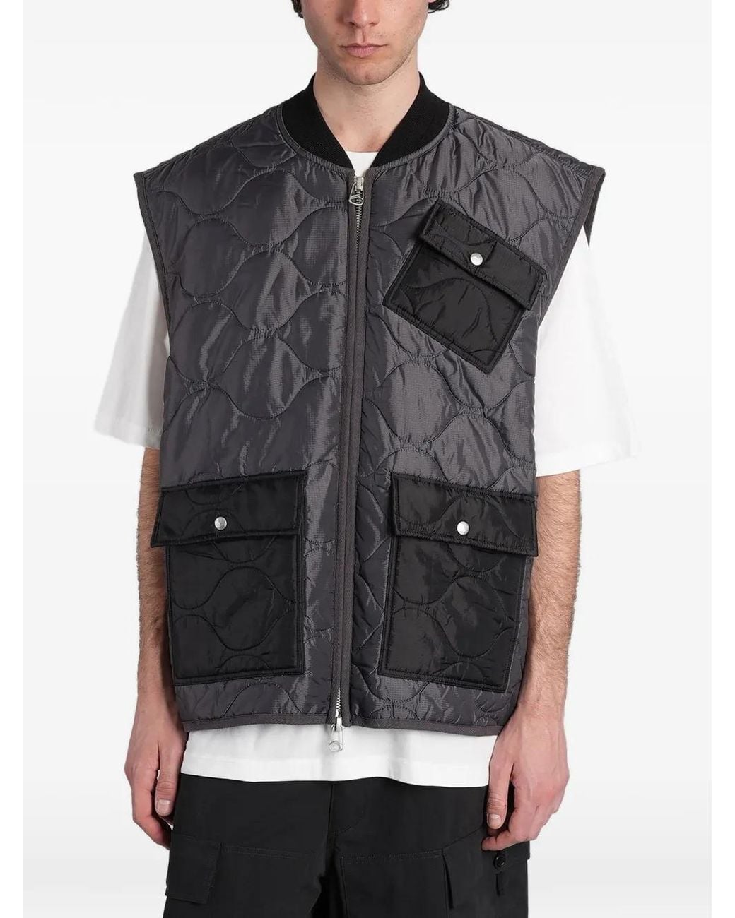 Chaleco Acolchado Con Cremallera Peacemaker Oamc de hombre de color Gray