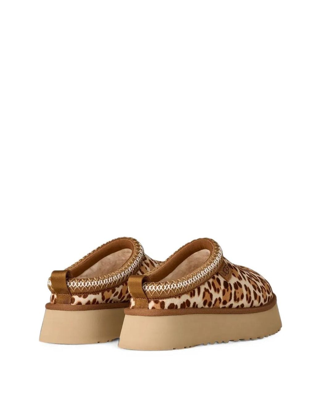 Ugg Brown Tazz Plains Leopard-Print Slippers