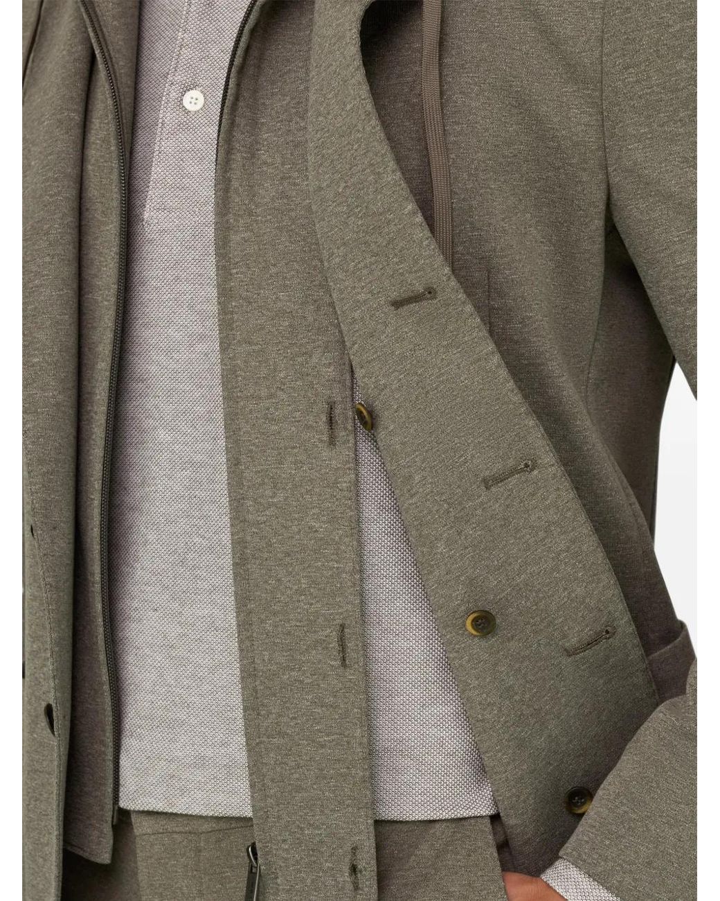 Boggi Green Sweatshirt Blazer Madison for men