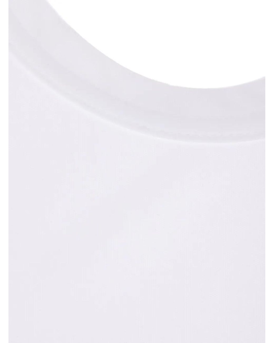 Comme des Garçons White Logo Jersey Tank Top