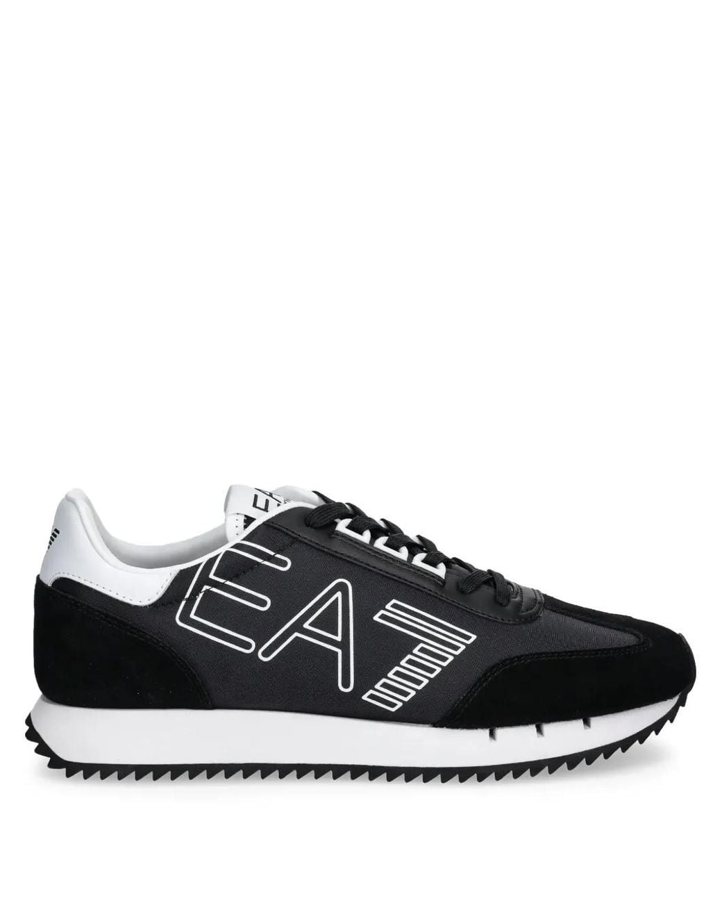 EA7 Black Sneakers Mit Logo-Print