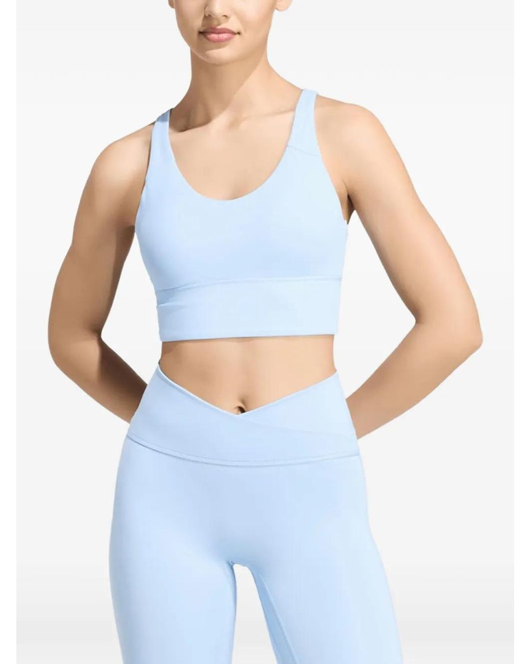 Adidas Blue Studio All Me Sports Bra