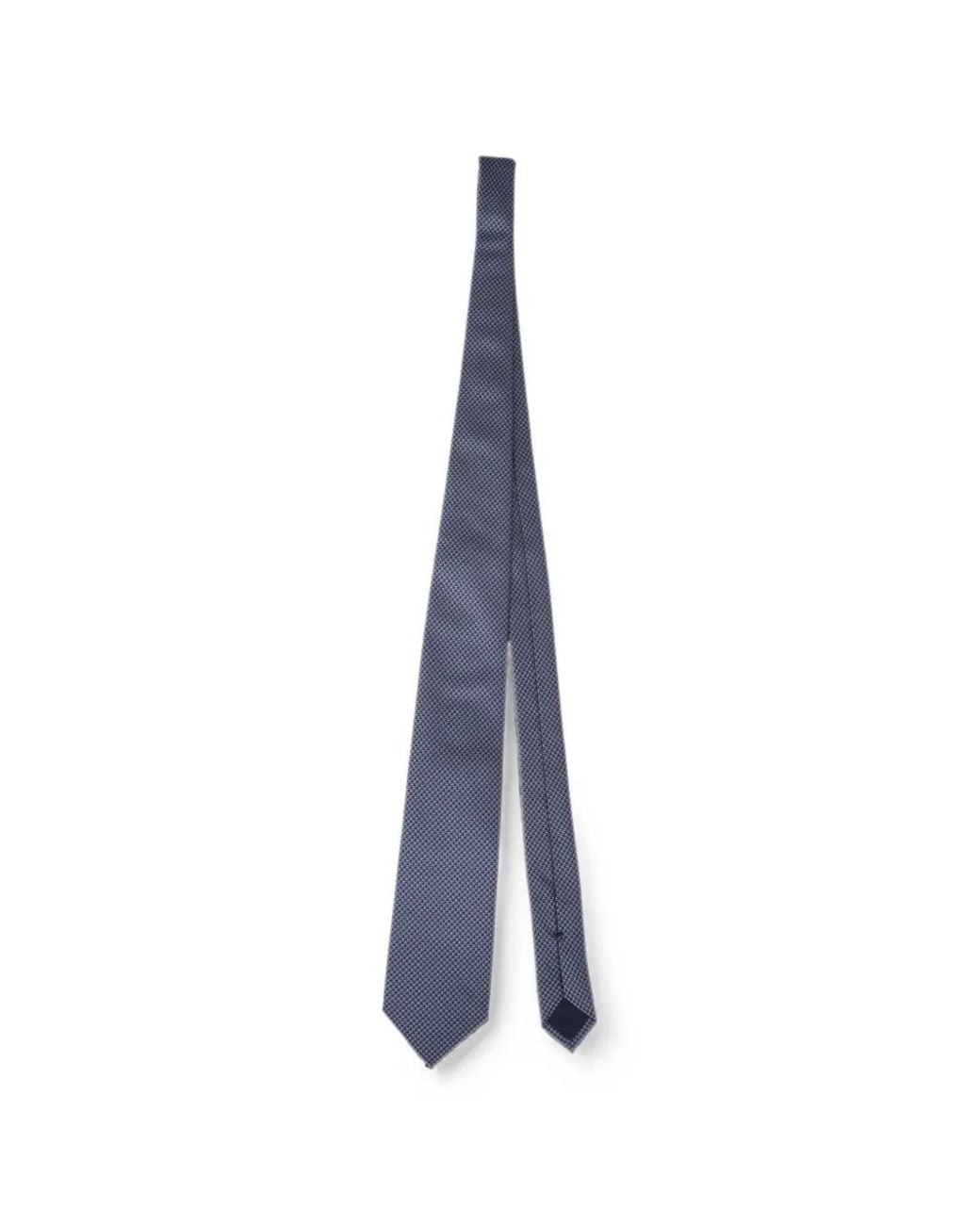Corneliani Blue Micro-Pattern Tie for men