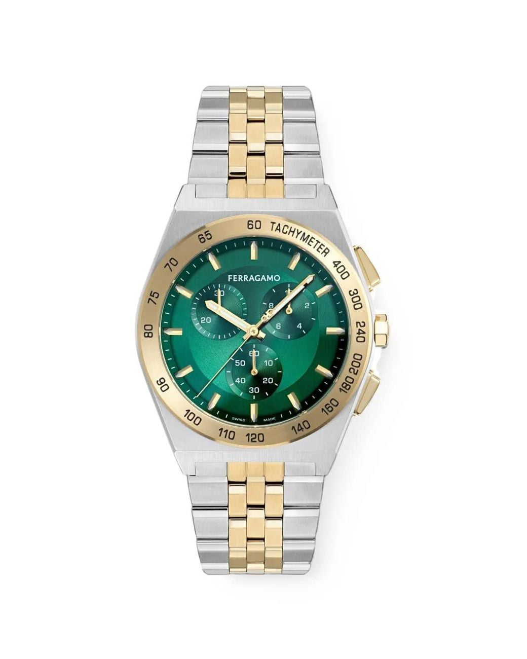 Ferragamo Metallic Vega Chrono 42Mm Watch for men