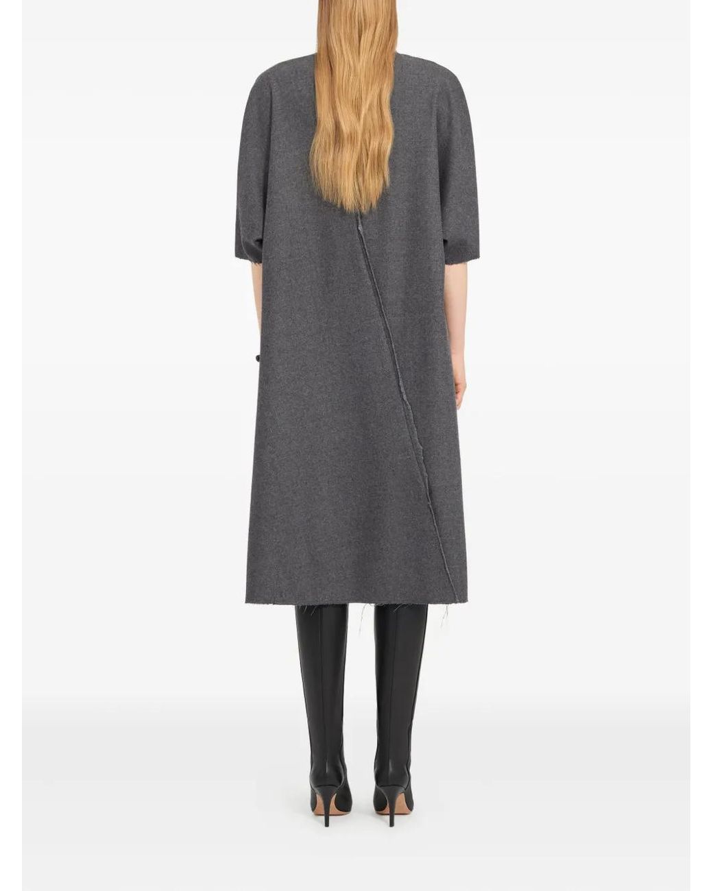 MM6 by Maison Margiela Gray Midi Dress