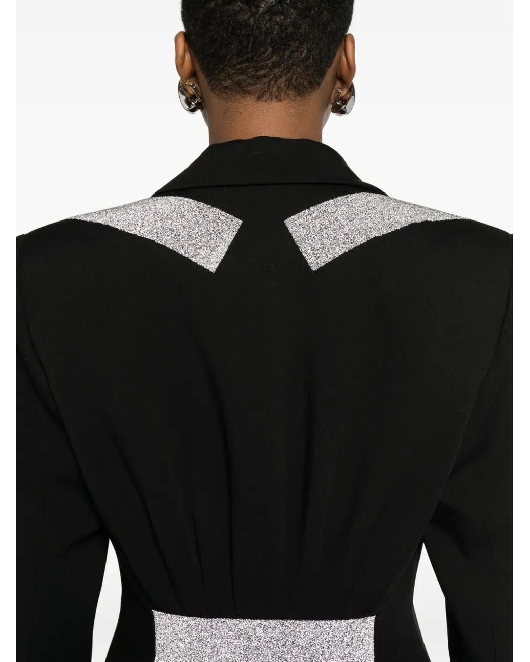 Coperni Black Embellished Single-Breasted Blazer