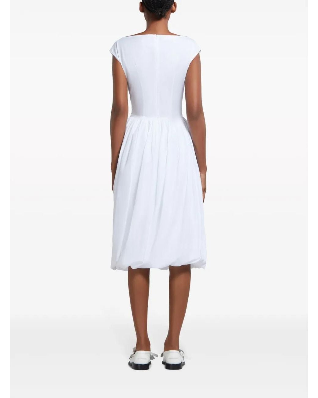 Marni Midi Ballonjurk in het White