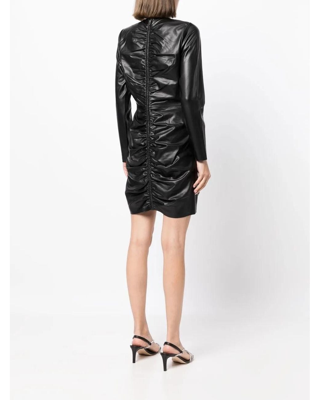 Veronica Beard Black Bernadette Draped Dress