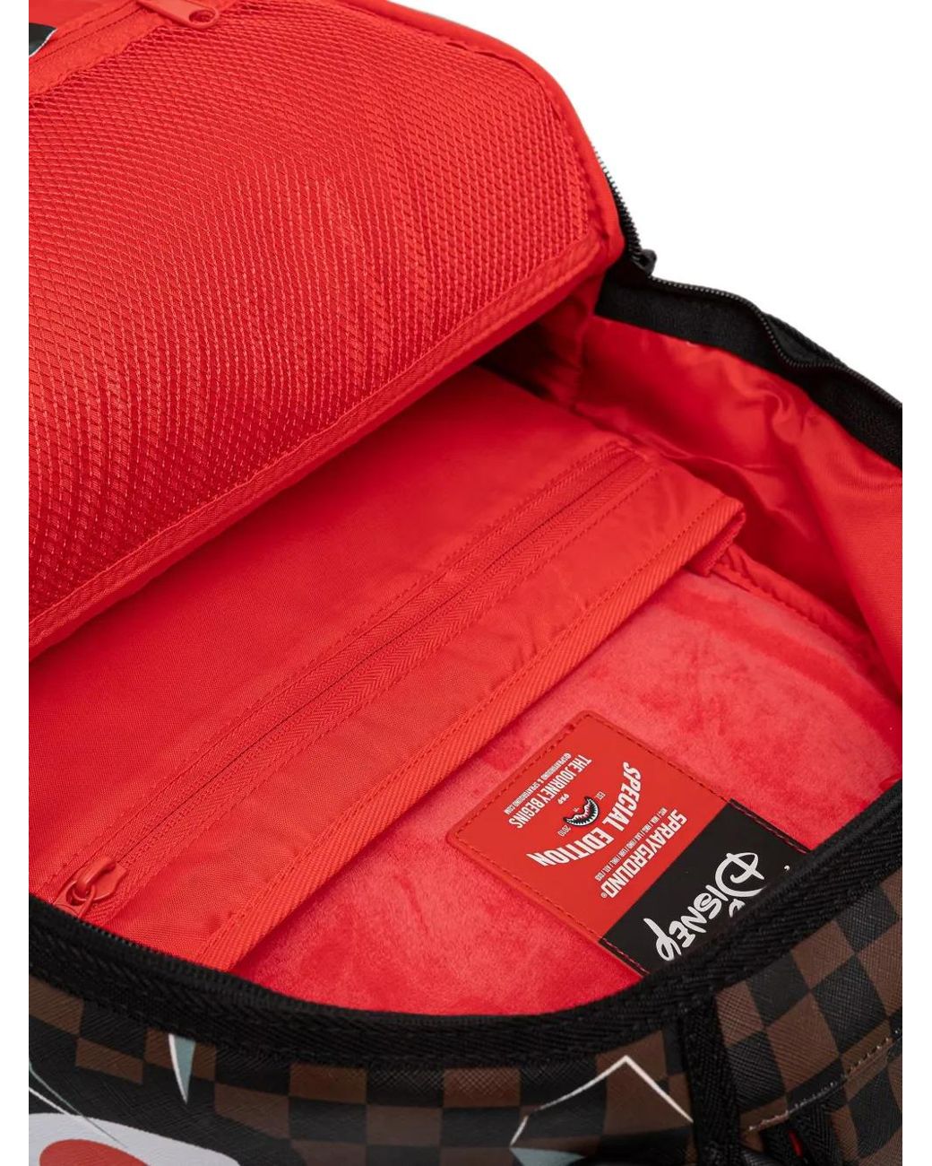 Sprayground Blue X Disney Check-Print Backpack