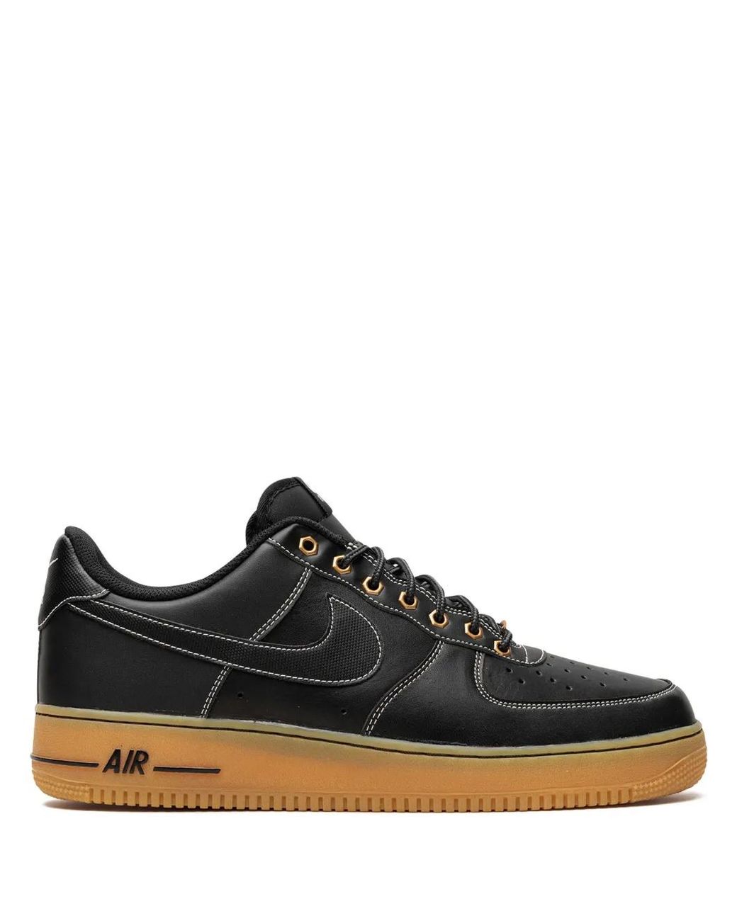 Nike Black Air Force 1 Low-Top Sneakers