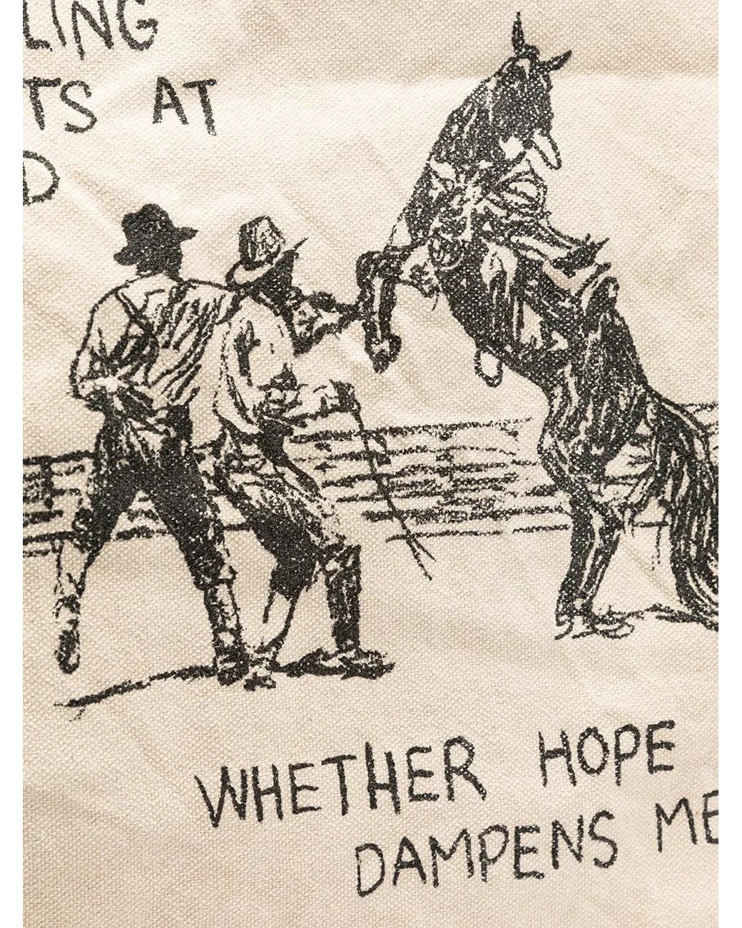 Sac Cabas À Imprimé Graphique Neighborhood en coloris Natural