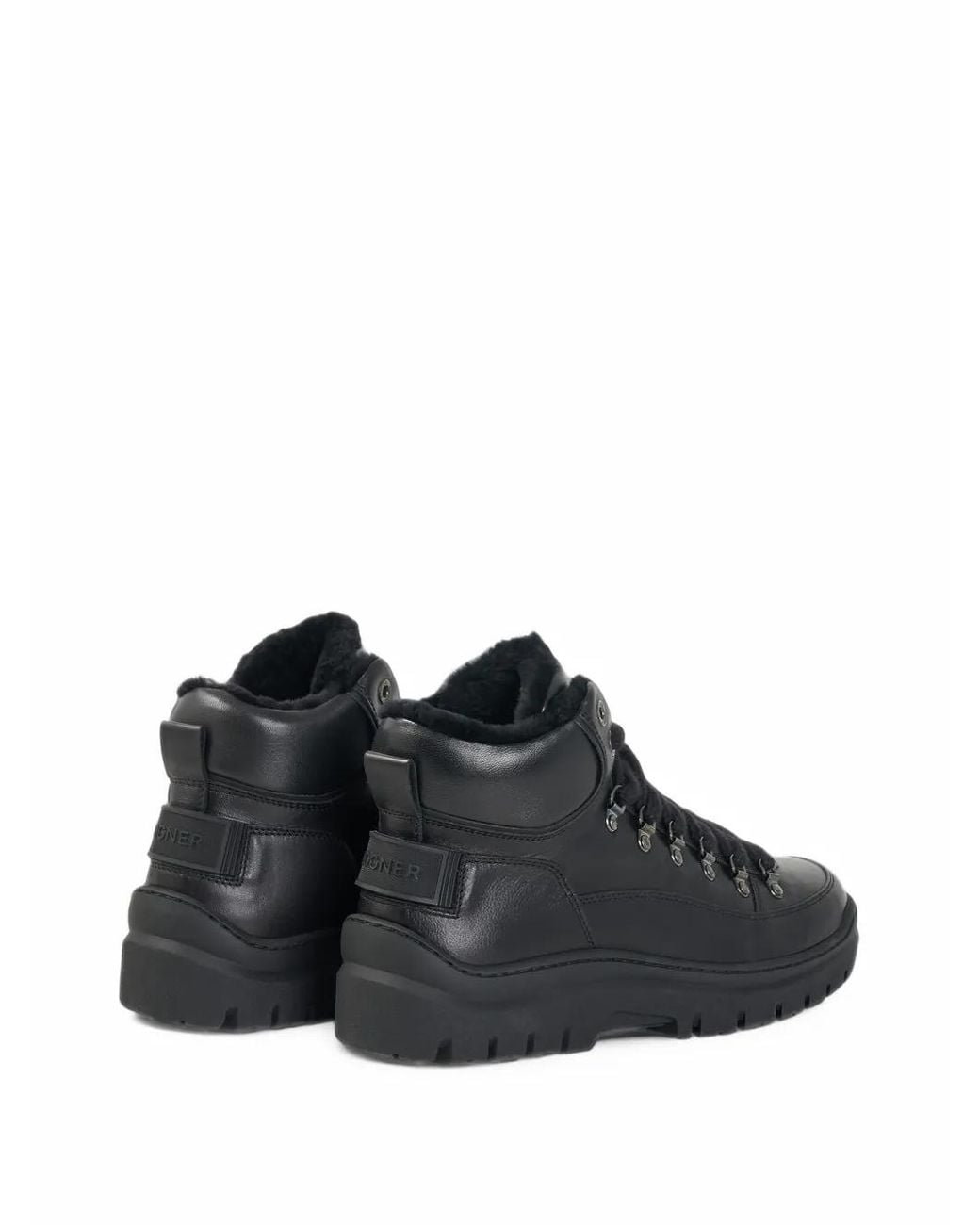Bogner Black Bansko With Spikes Lace-Up Hiking Boots for men