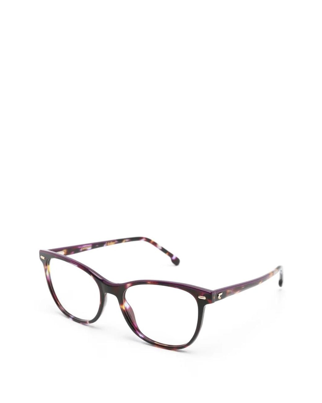 Carrera Black Tortoiseshell-Effect Cat-Eye Glasses