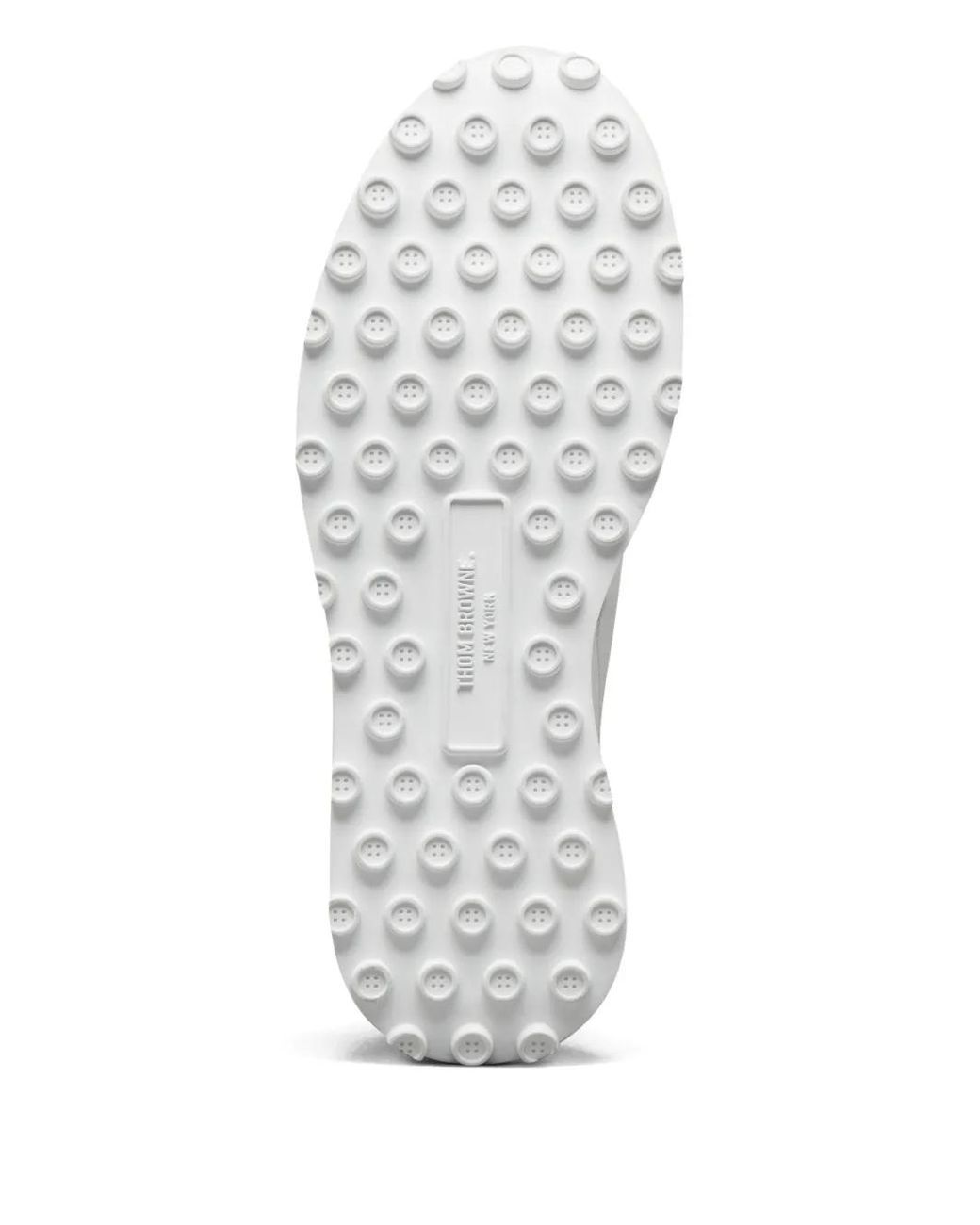 Thom Browne White Soft Nappa Rwb Tech Runner Sneakers