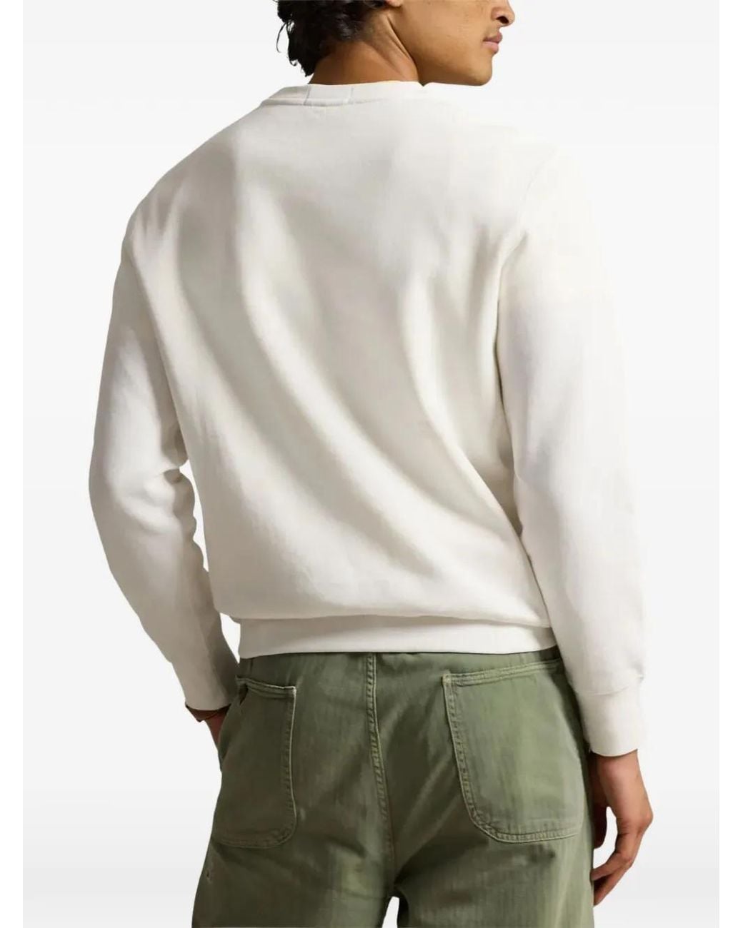 Polo Ralph Lauren White Polo Bear Sweatshirt for men