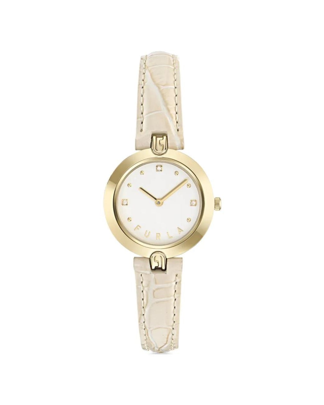 Furla Metallic Logo Links 28Mm Watch