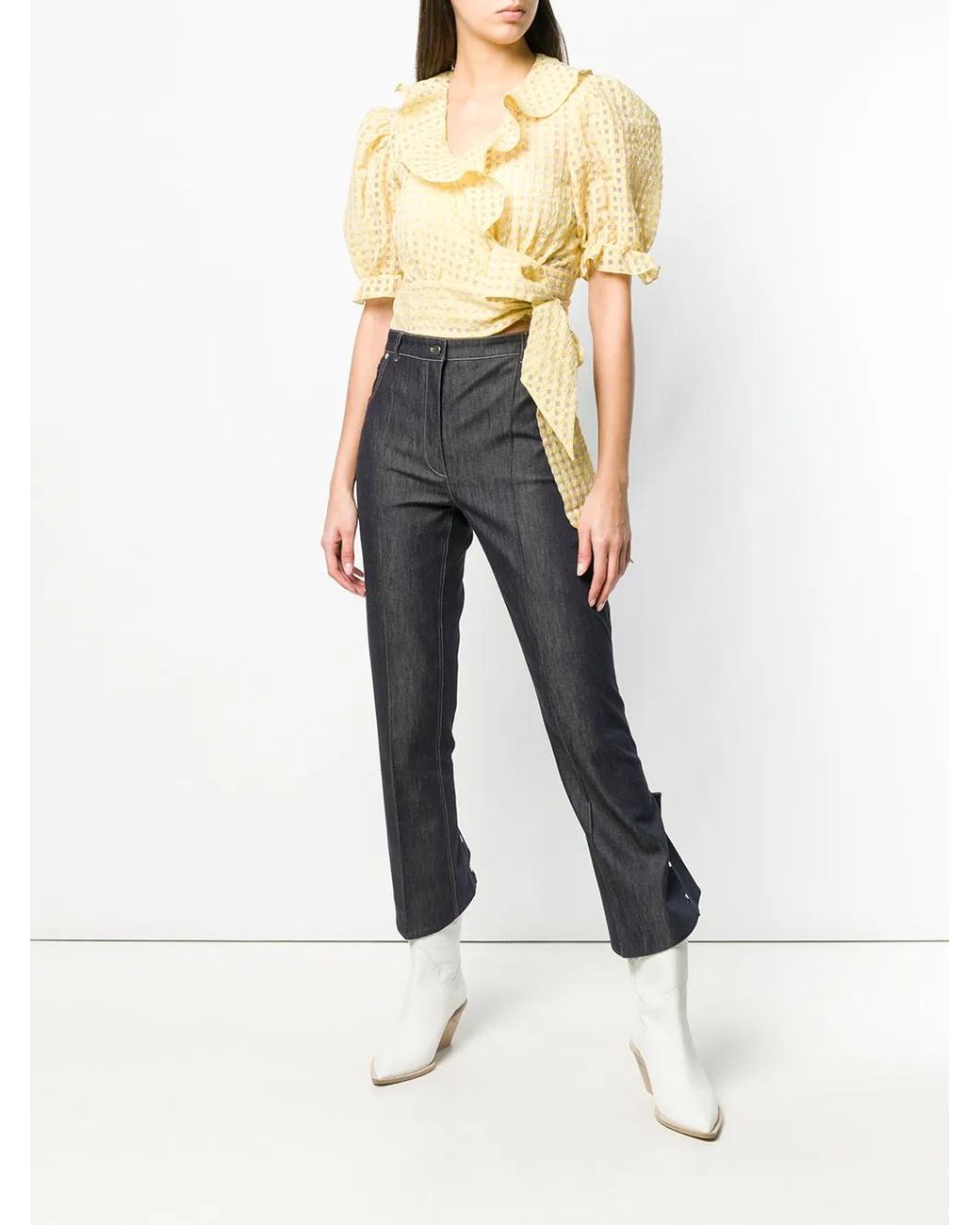 ROKH Gray Cropped Trousers