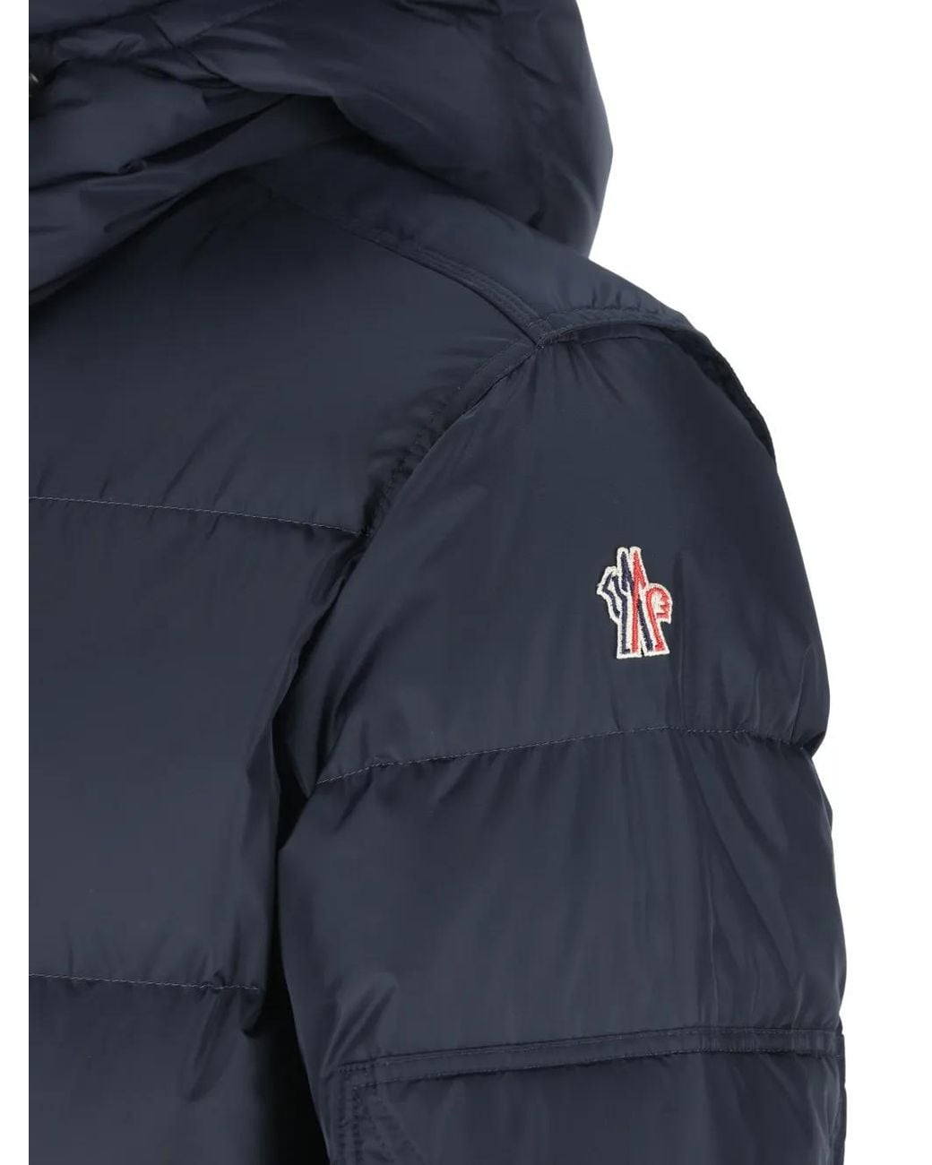 Moncler Blue Kasanka Hooded Quilted Jacket for men