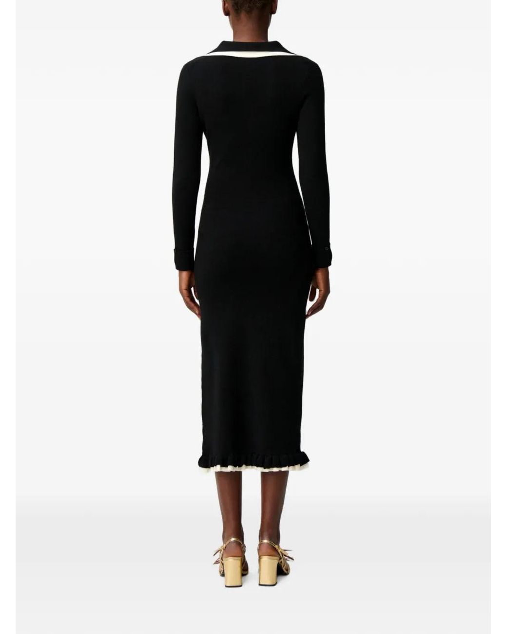 Claudie Pierlot Black Long Knitted Dress