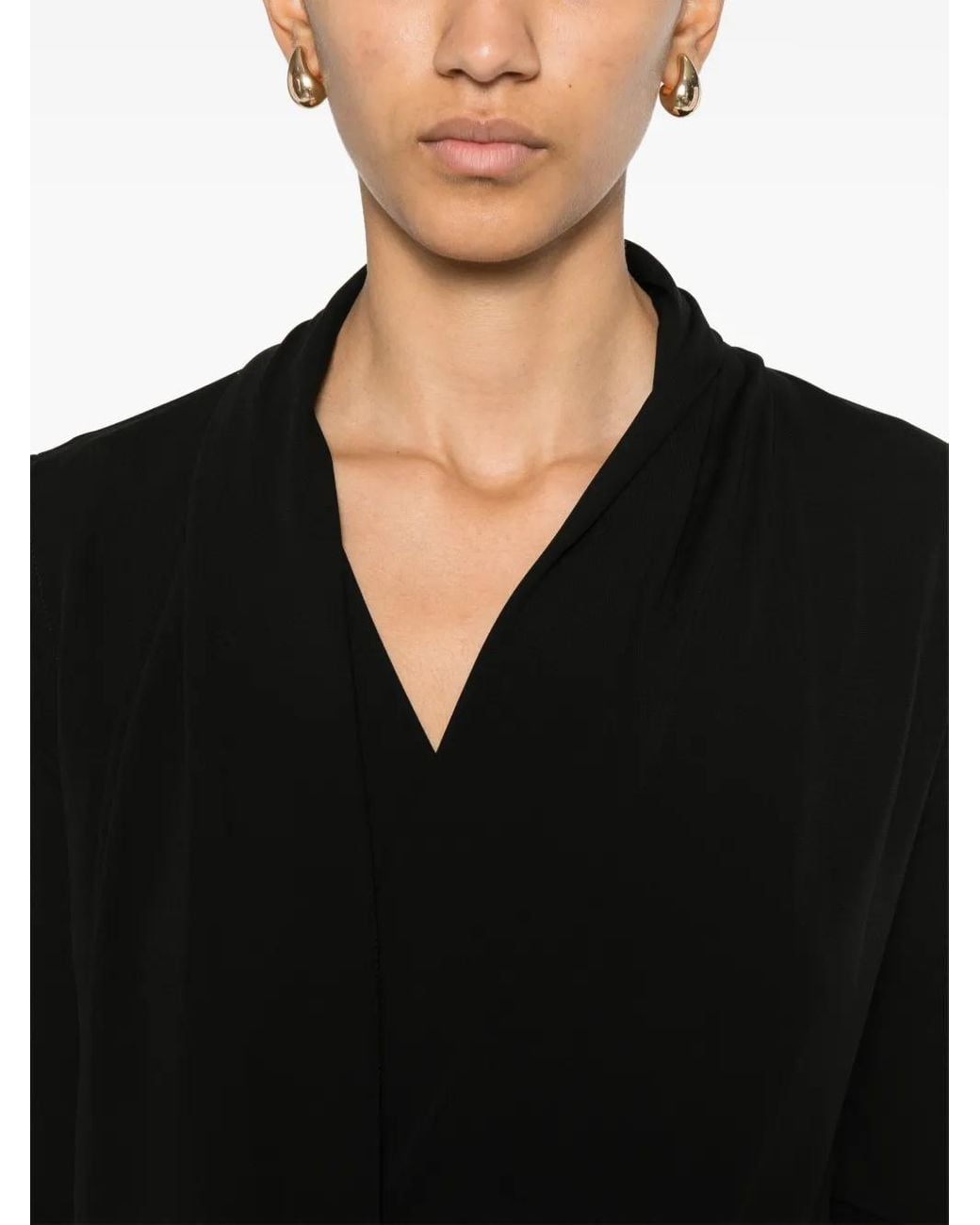 Totême Black Jersey Dress