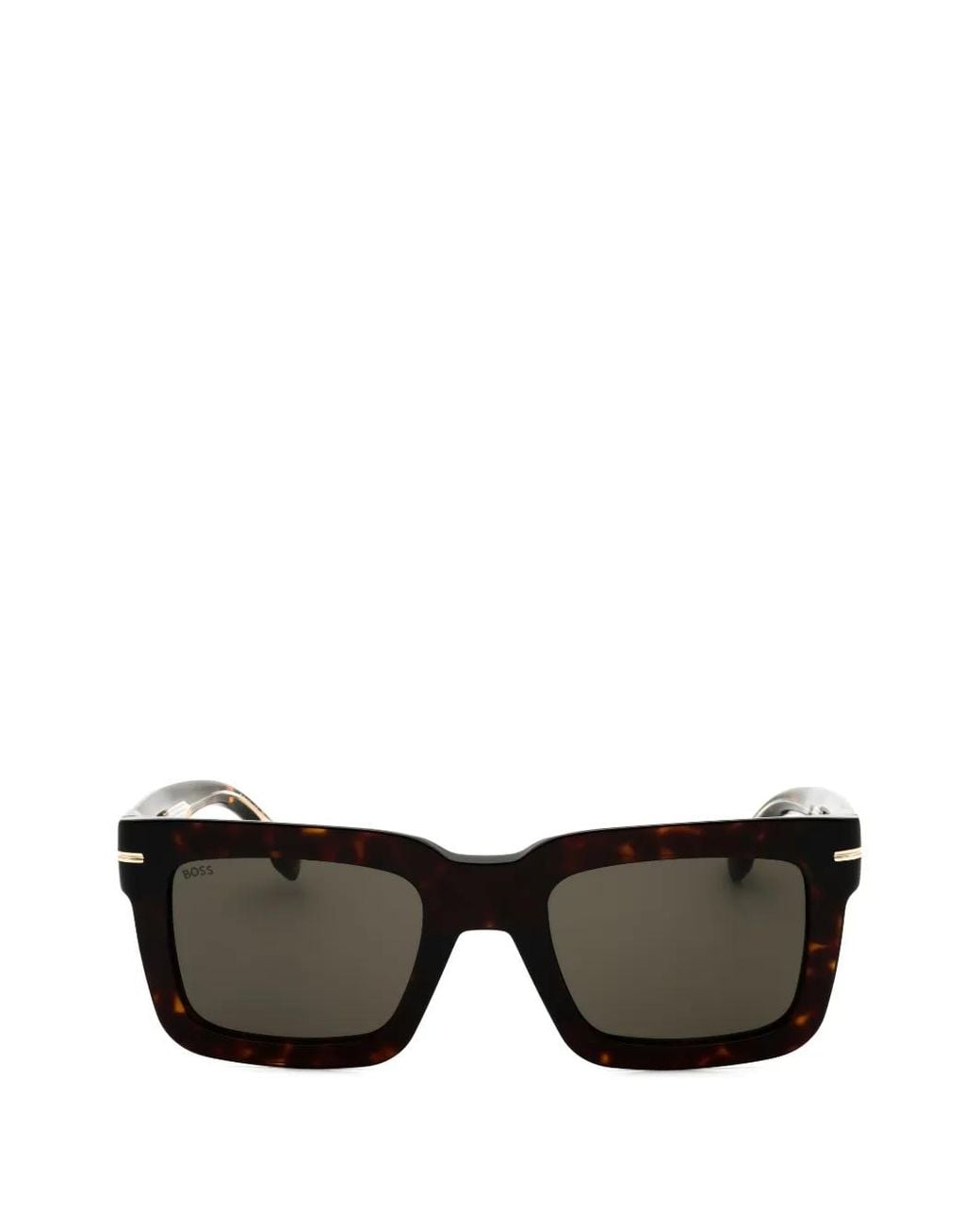 Boss Black Rectangle-Frame Sunglasses for men