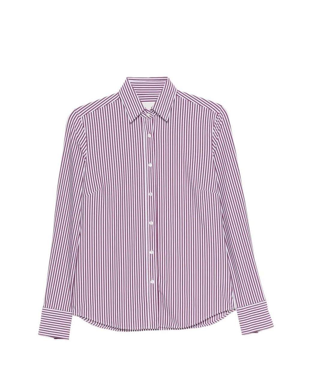 Xacus Purple Chemise Sara Kt À Rayures Verticales