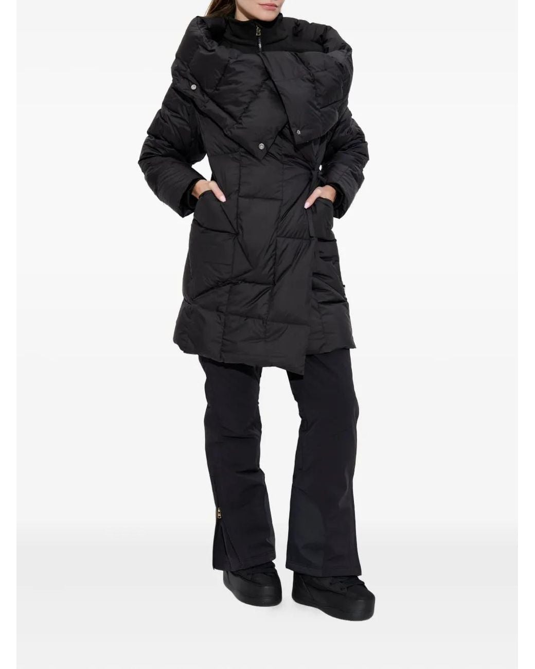 Add Black Button Quilted Top