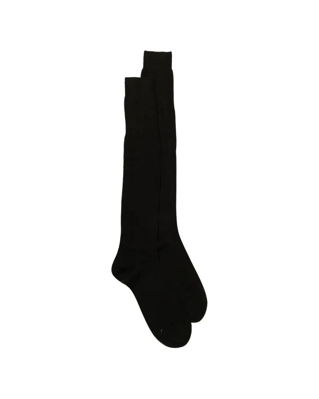 Zegna Black Logo-Print Socks