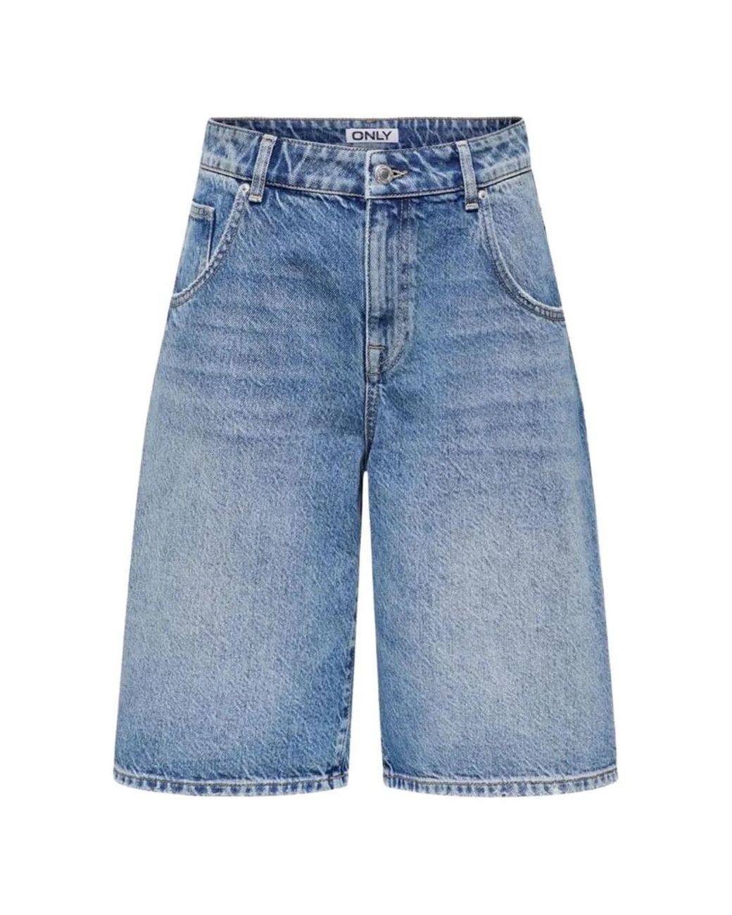 ONLY Blue Onlmate Denim Knee-Length Shorts