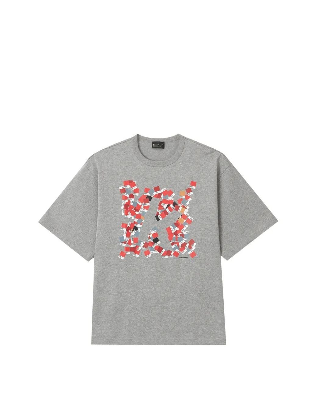 Kolor Gray Graphic-Print T-Shirt for men