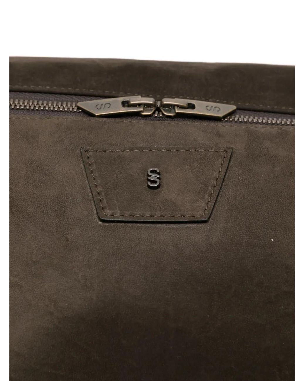 Salvatore Santoro Black Zip Shoulder Bag