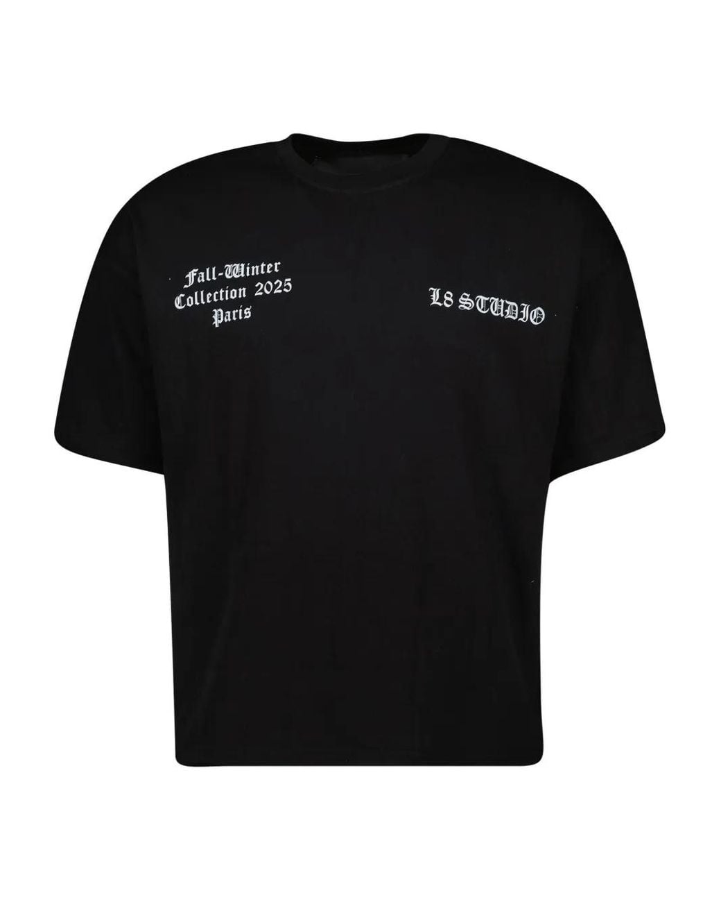 L8 Studio Black Passion Du Christ Cotton T-Shirt for men