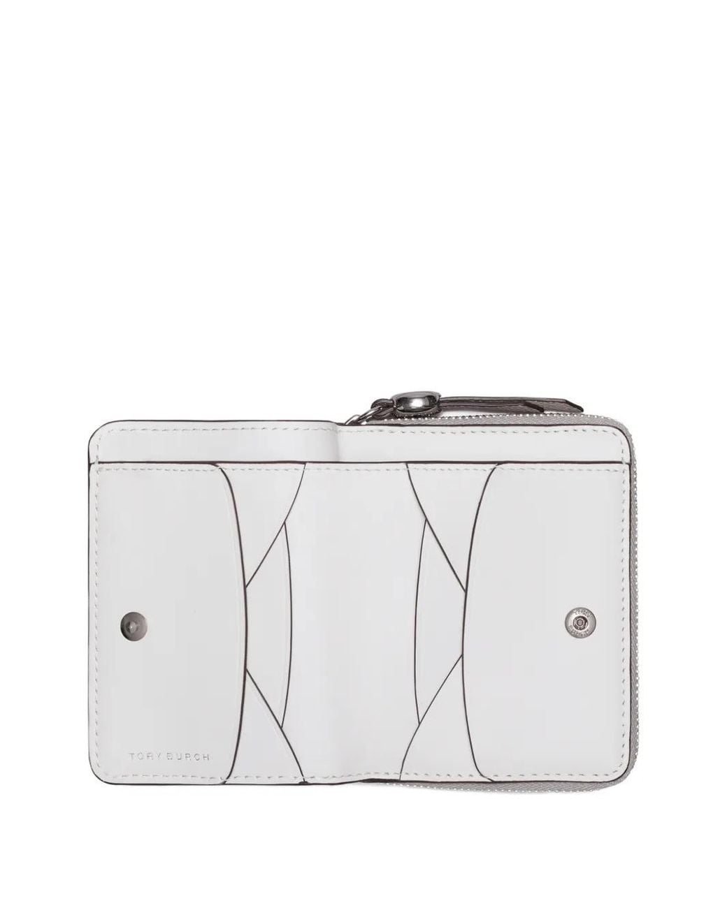 Tory Burch Gray Romy Bi-Fold Wallet