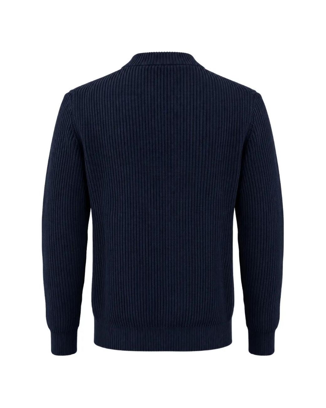 Franzese Collection Blue Steve Mcqueen Rib-Knit Sweater for men