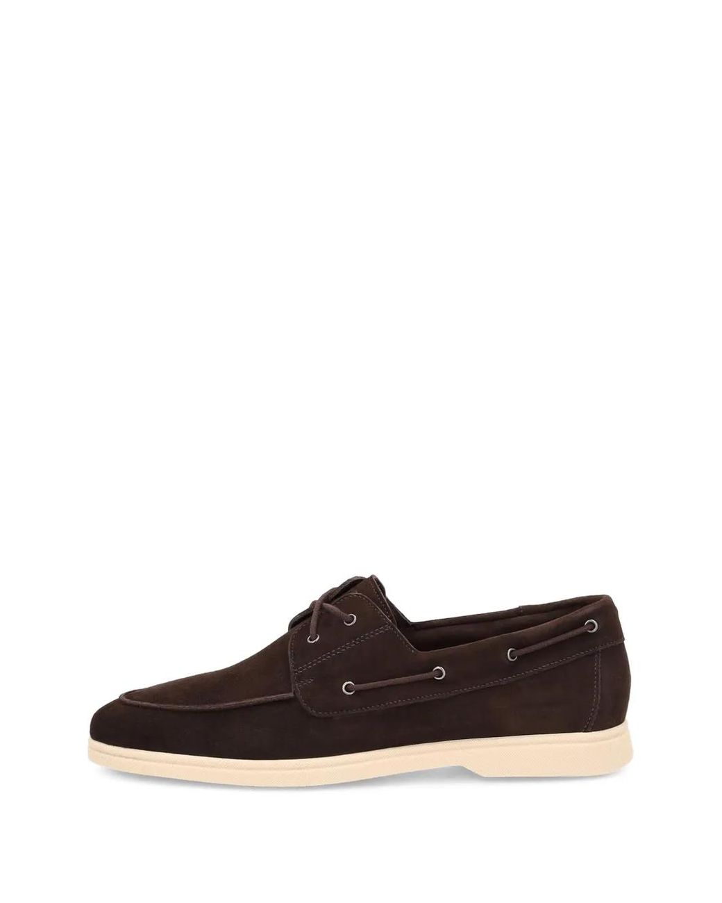 Frau White Lace-Up Boat Shoes for men