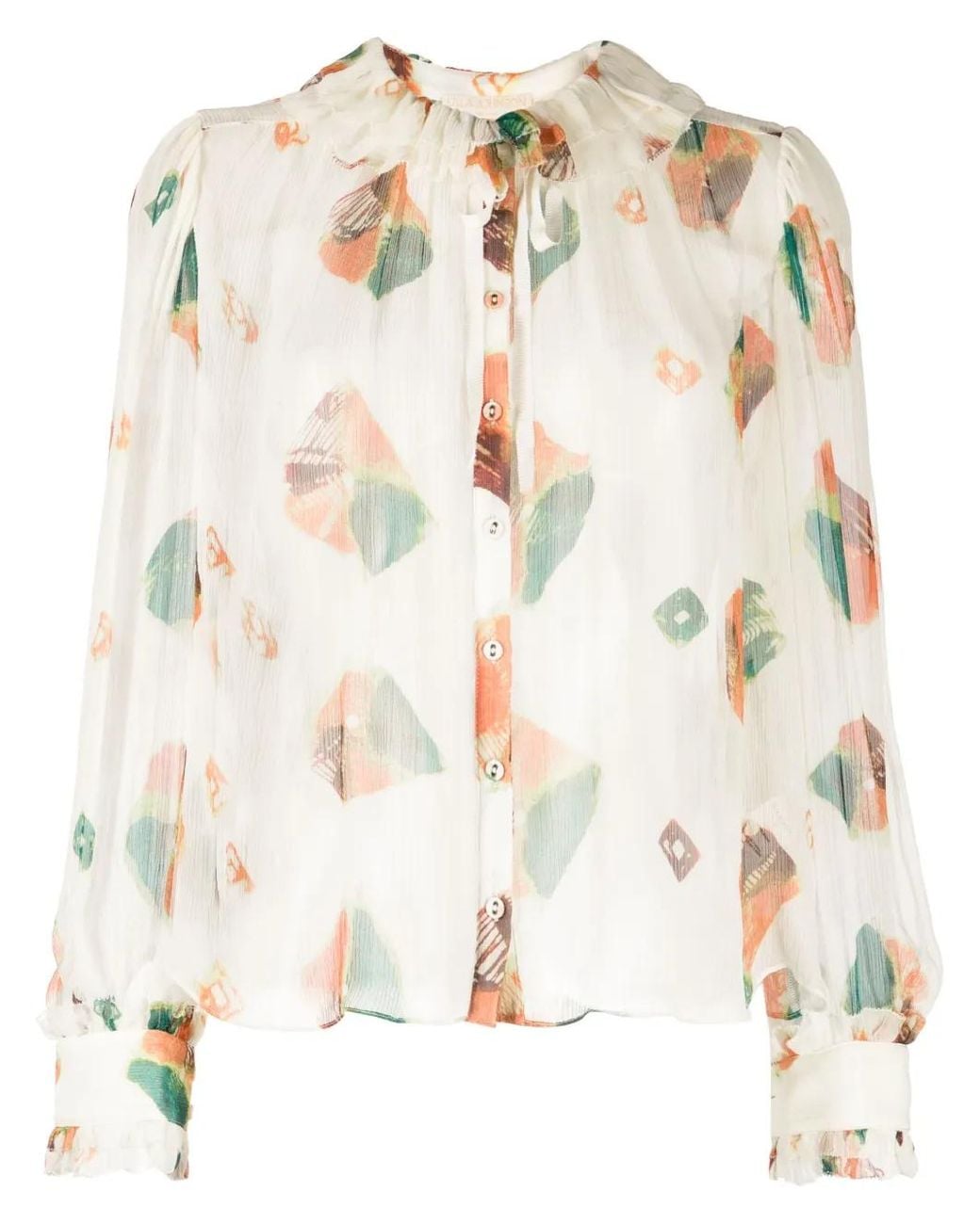 Ulla Johnson Zijden Blouse in het Natural