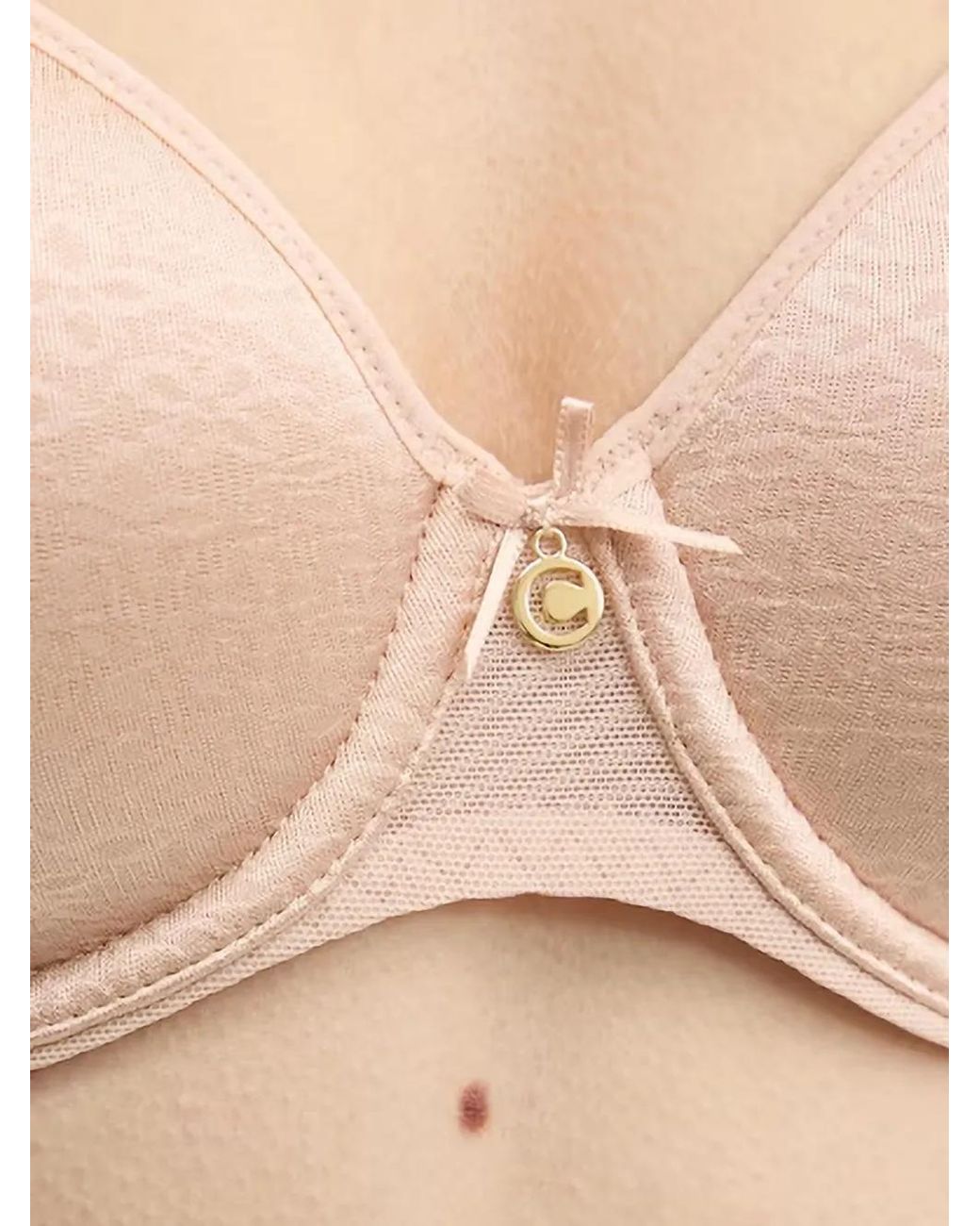 Chantelle Natural Easyfeel Norah Lace-Panel Underwired Bra