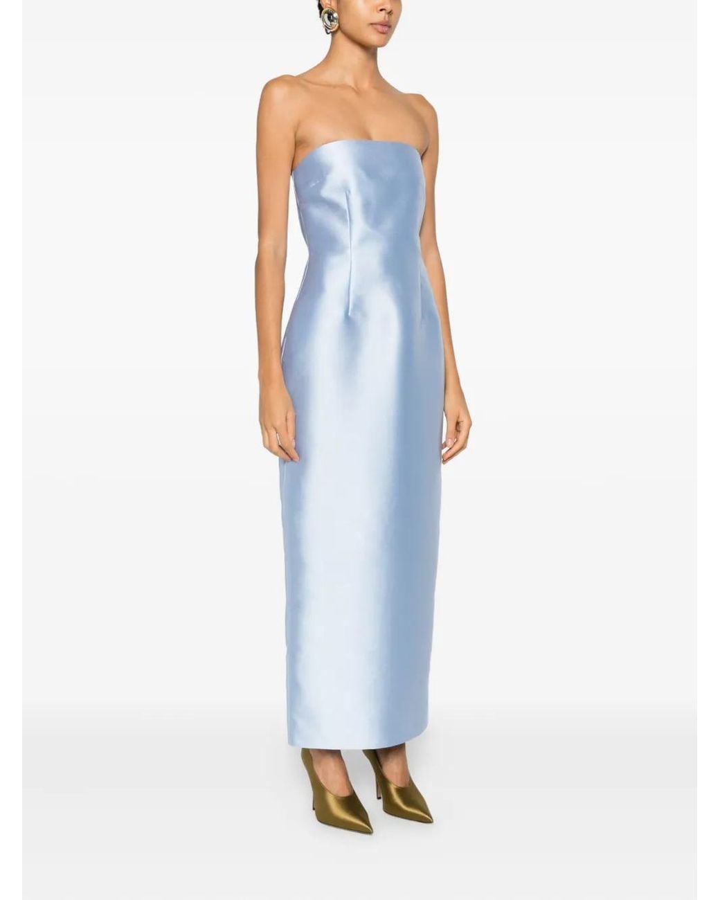 Solace London Blue The Renee Midaxi Dress Ice