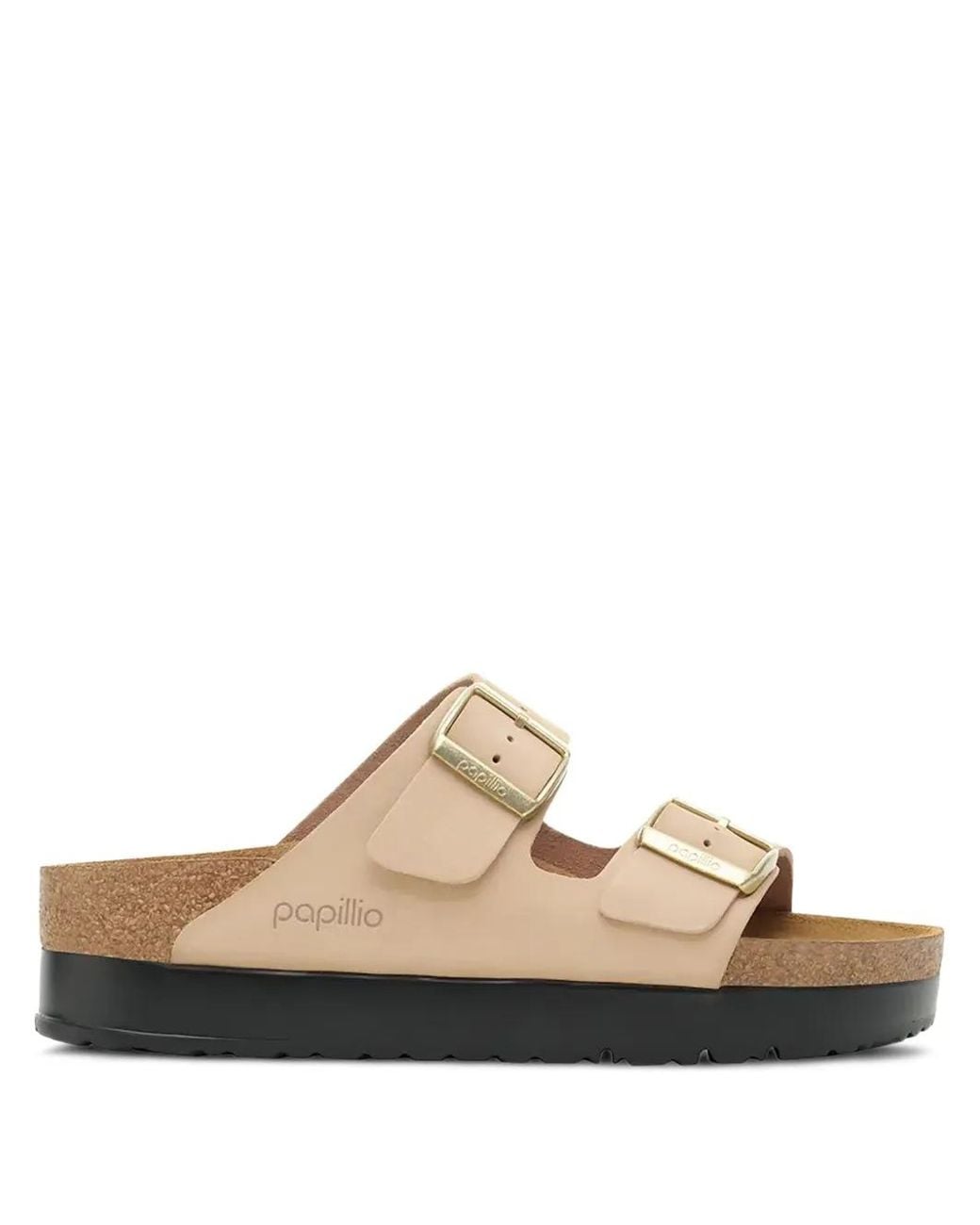 Birkenstock White Arizona Flex Platform Sandals
