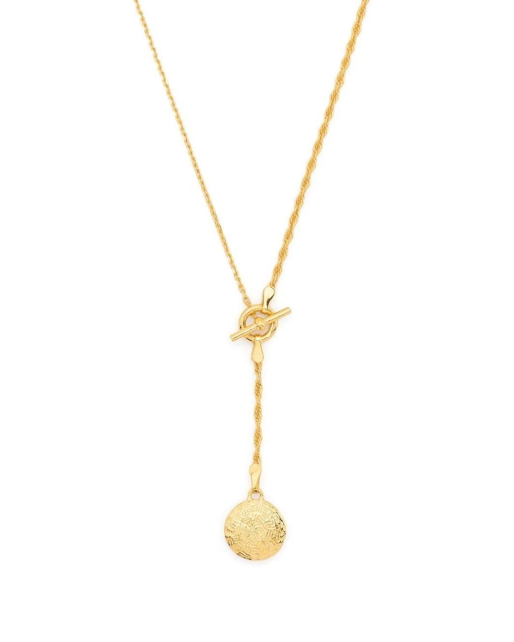 Maria Black Metallic Vega Pendant Necklace