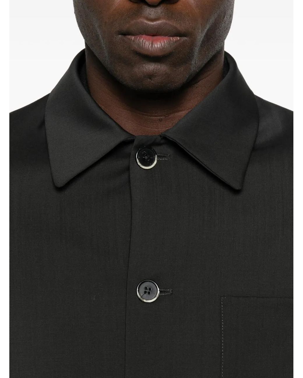 Giacca-Camicia di Barena in Black da Uomo