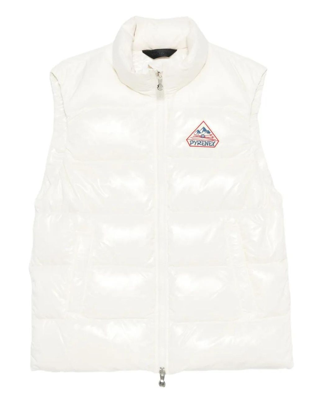 Pyrenex White Logo-Patch Gilet