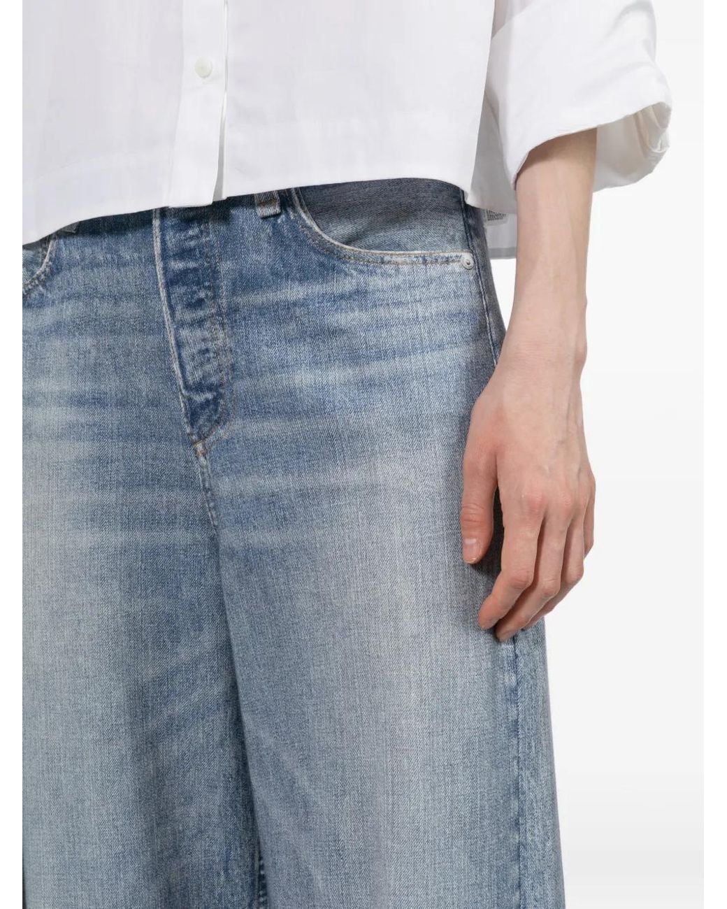Rag & Bone Blue Pantalon De Jogging Rb Miramar Andi À Coupe Ample