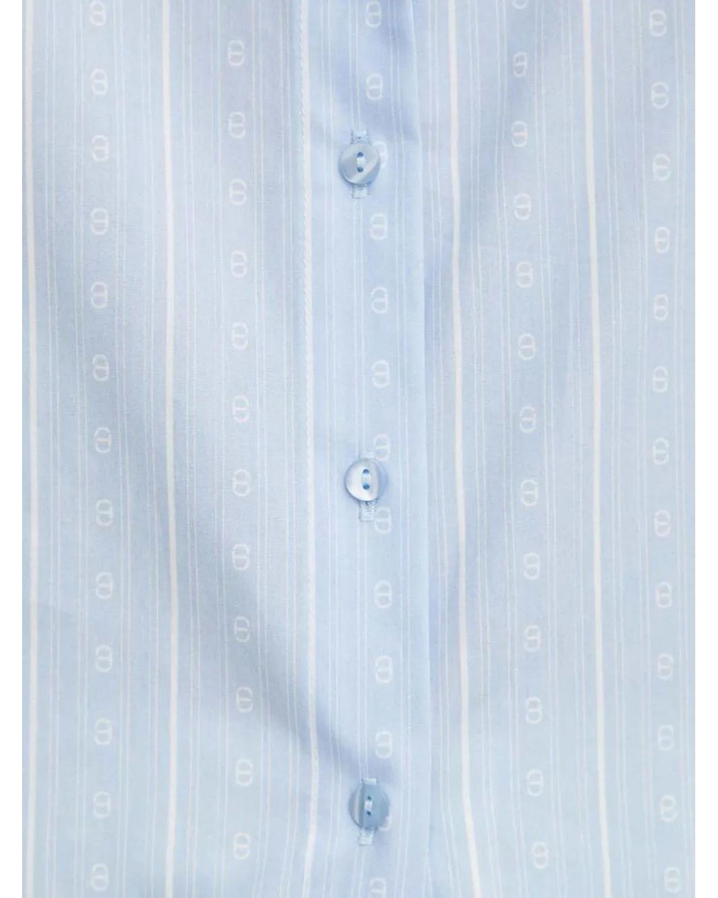 Twinset Blue Striped Buttoned Shirt
