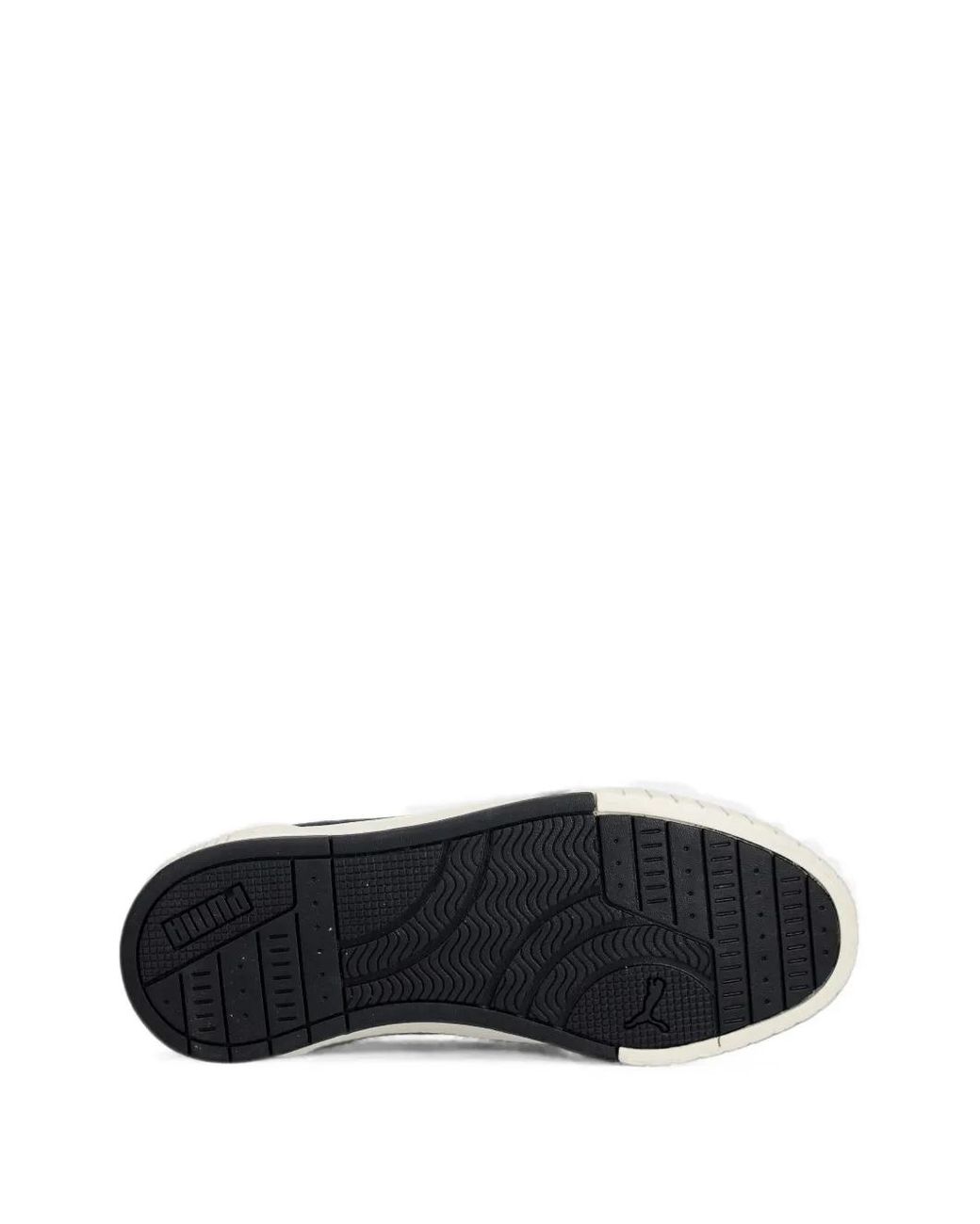 PUMA White Logo-Print Flatform Sneakers