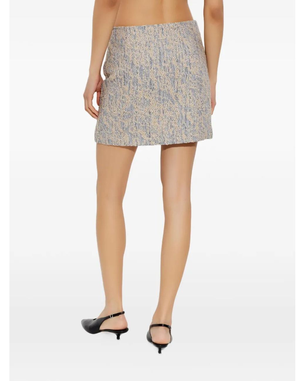 IRO Gray Buttoned Mini Skirt